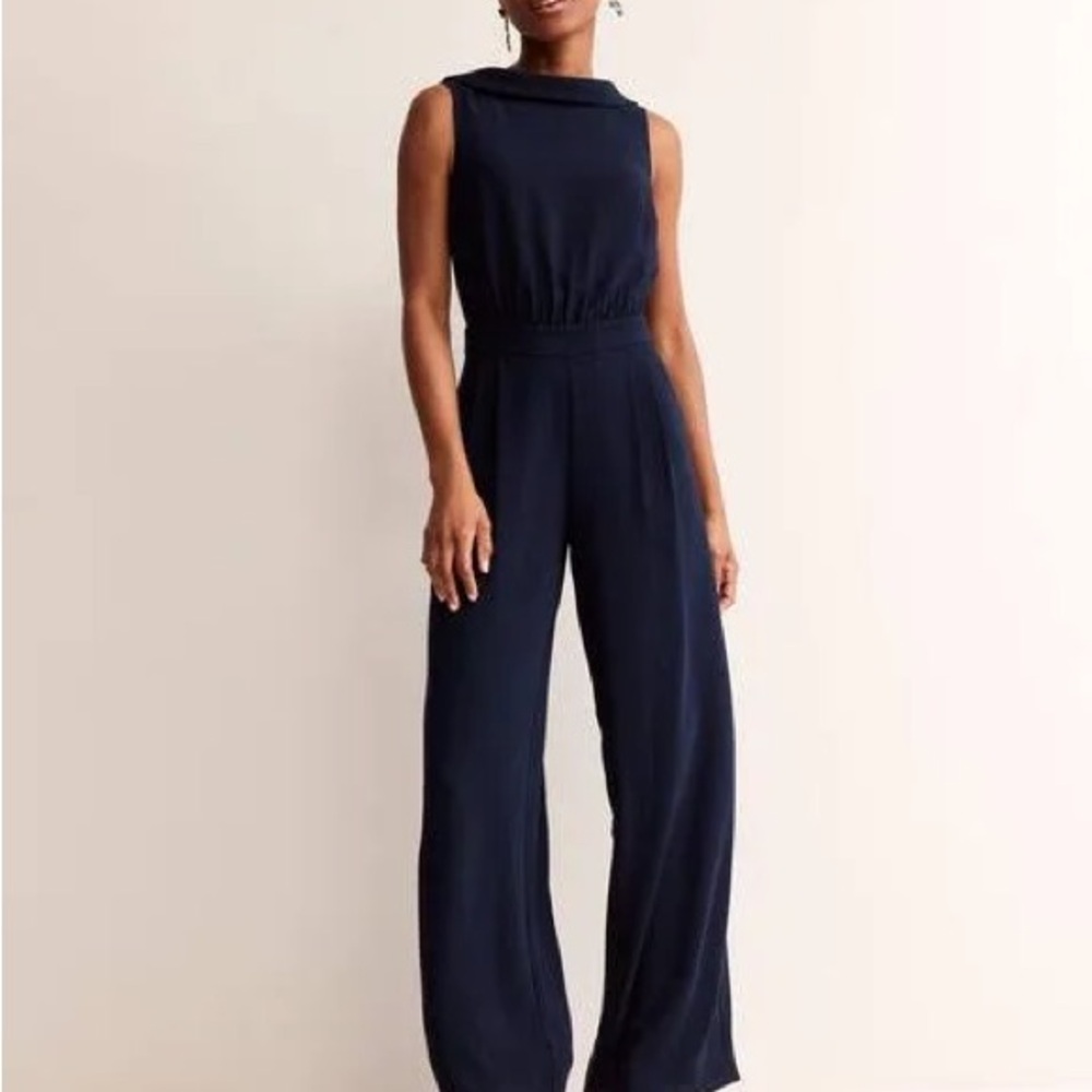 Navy blue Boden Clarissa jumpsuit. Size 2 regular